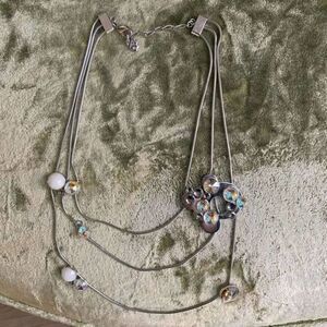 SWAROVSKI Rhodium a Disney Mickey Crystal Necklace